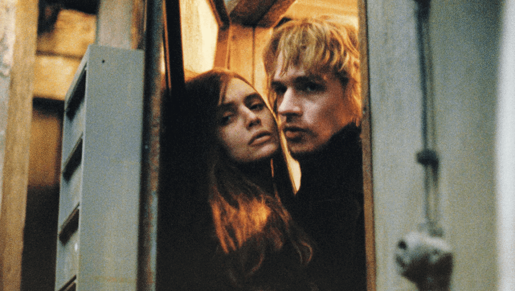 Pola X film still: Guillaume Depardieu and Katerina Golubeva in a close embrace. Drama, romance.