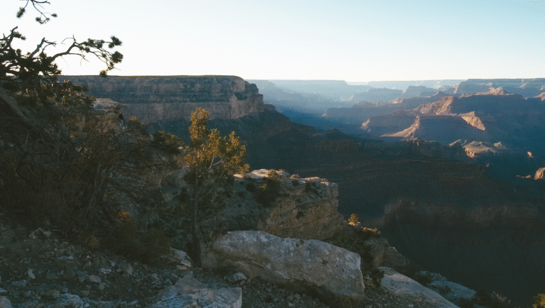 Grand Canyon view at sunset. Fields of Vision film still.