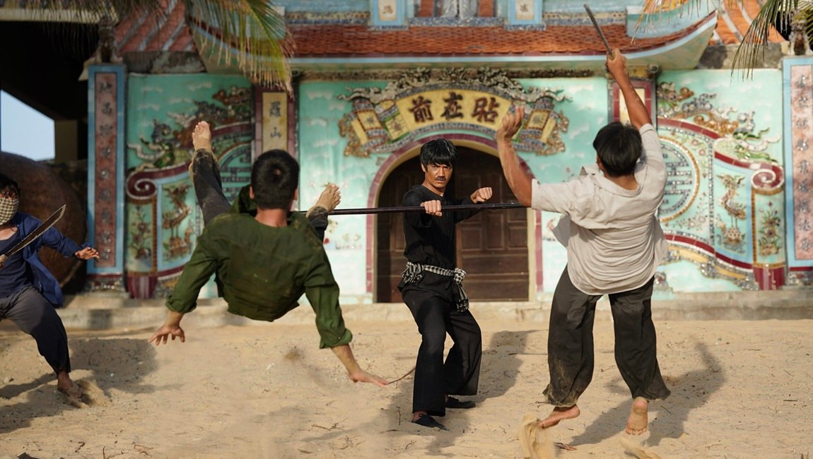 Martial arts scene from Fish, Fists and Ambergris